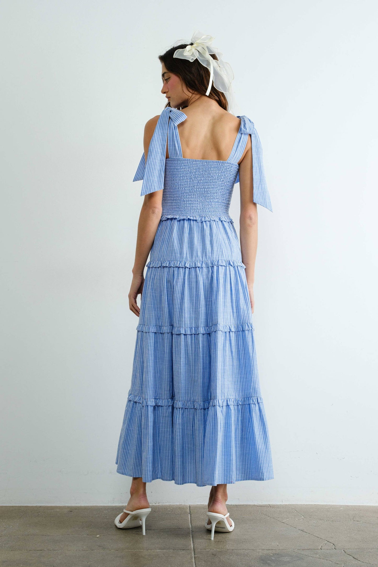 Milano Striped Midi Dress