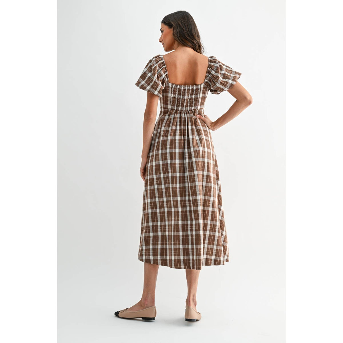 Durango Plaid Midi Dress
