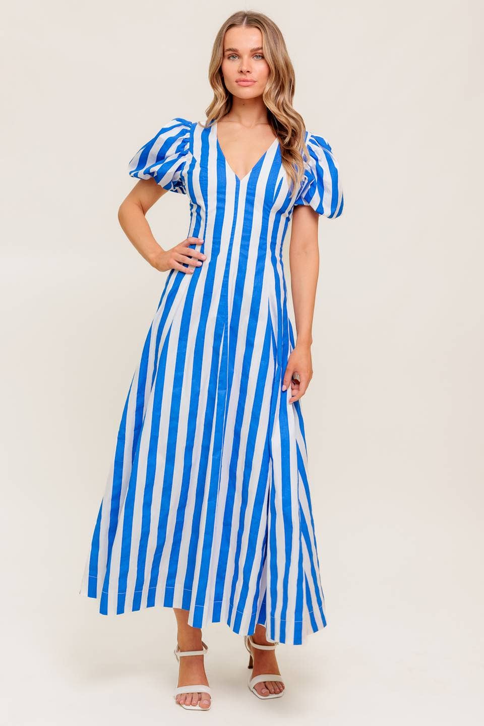 Ocean Lines Midi Dress