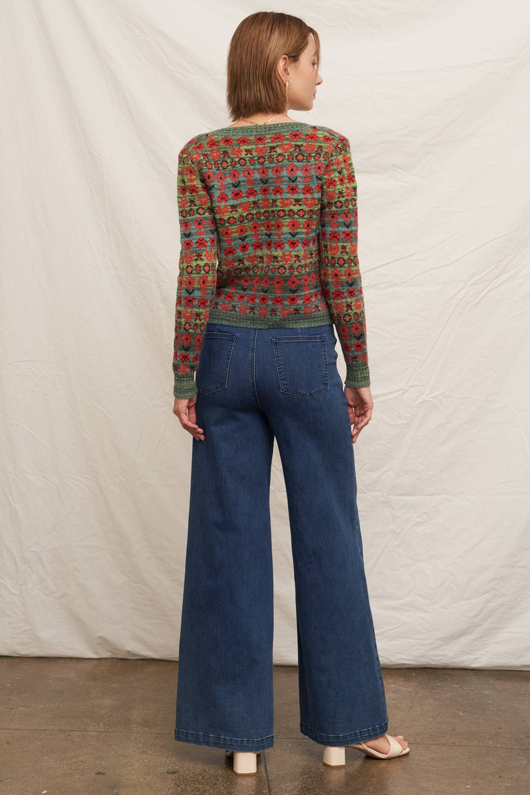 Floral Jacquard Cardigan