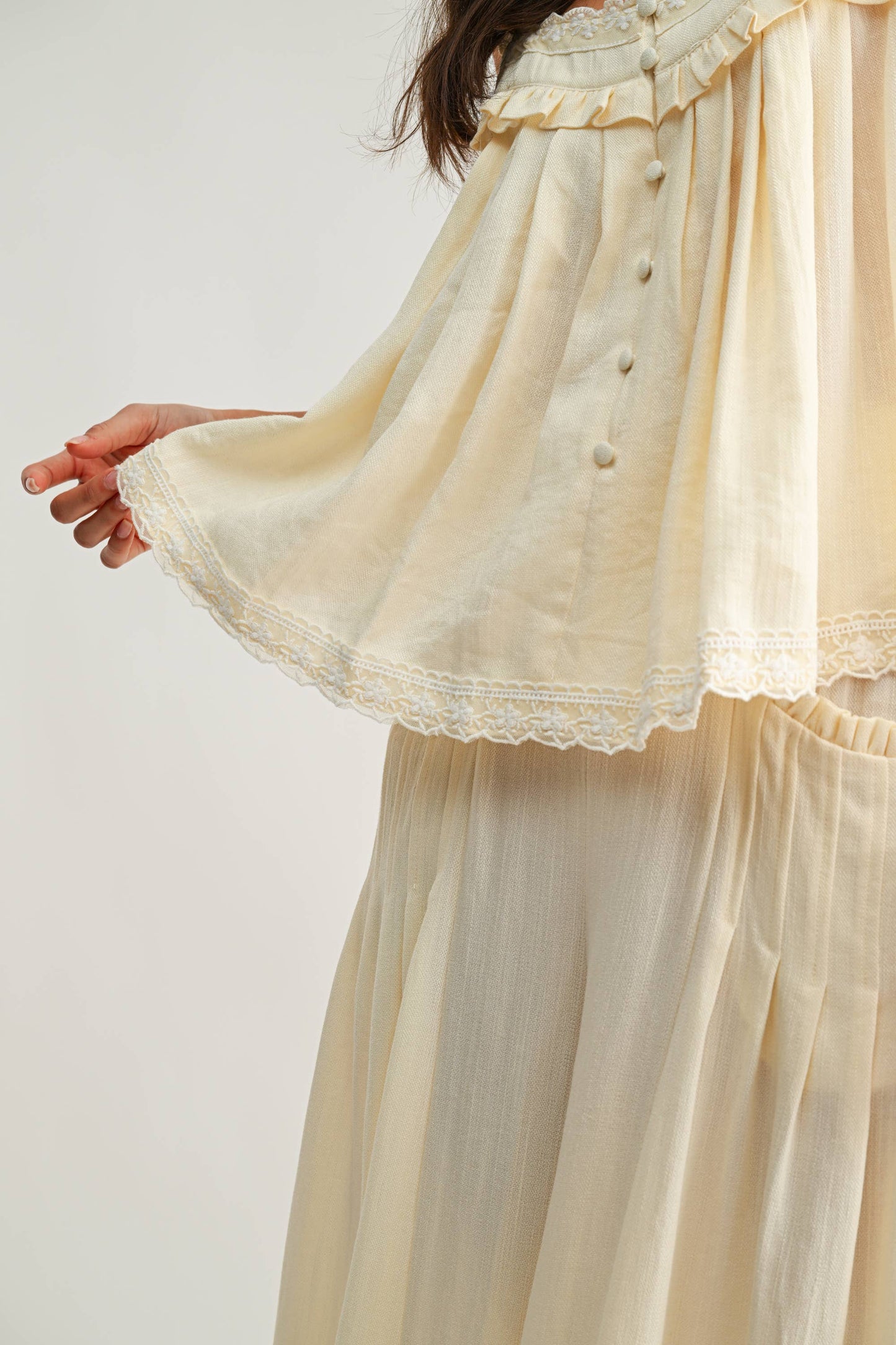 Preston Ruffle Trim Top