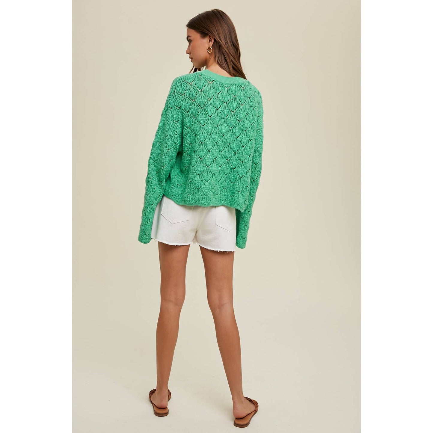 Daisy Bell Sleeve Sweater-FINAL SALE