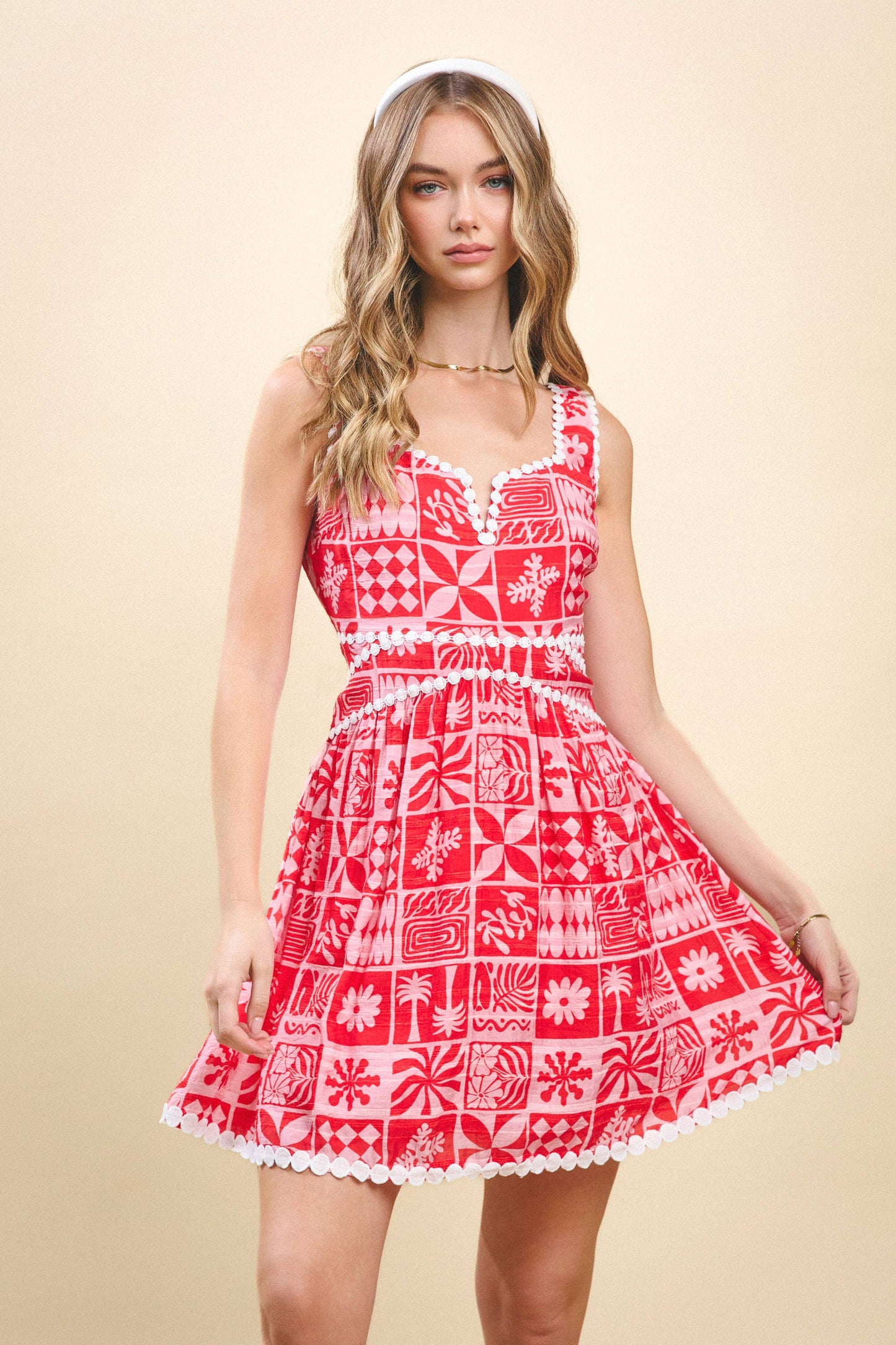 Dotted and Detail Dress-FINAL SALE