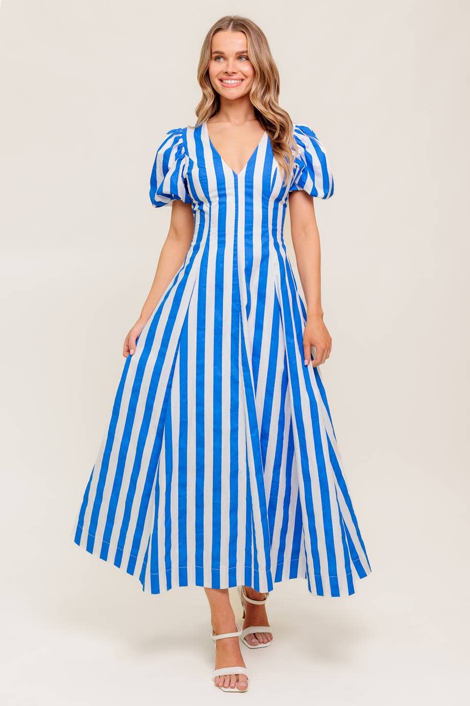 Ocean Lines Midi Dress
