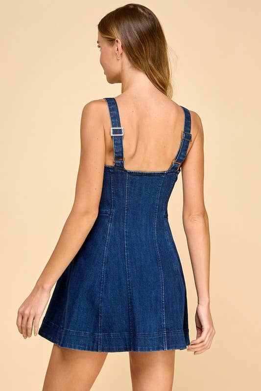 Dancy Denim Dress- FINAL SALE