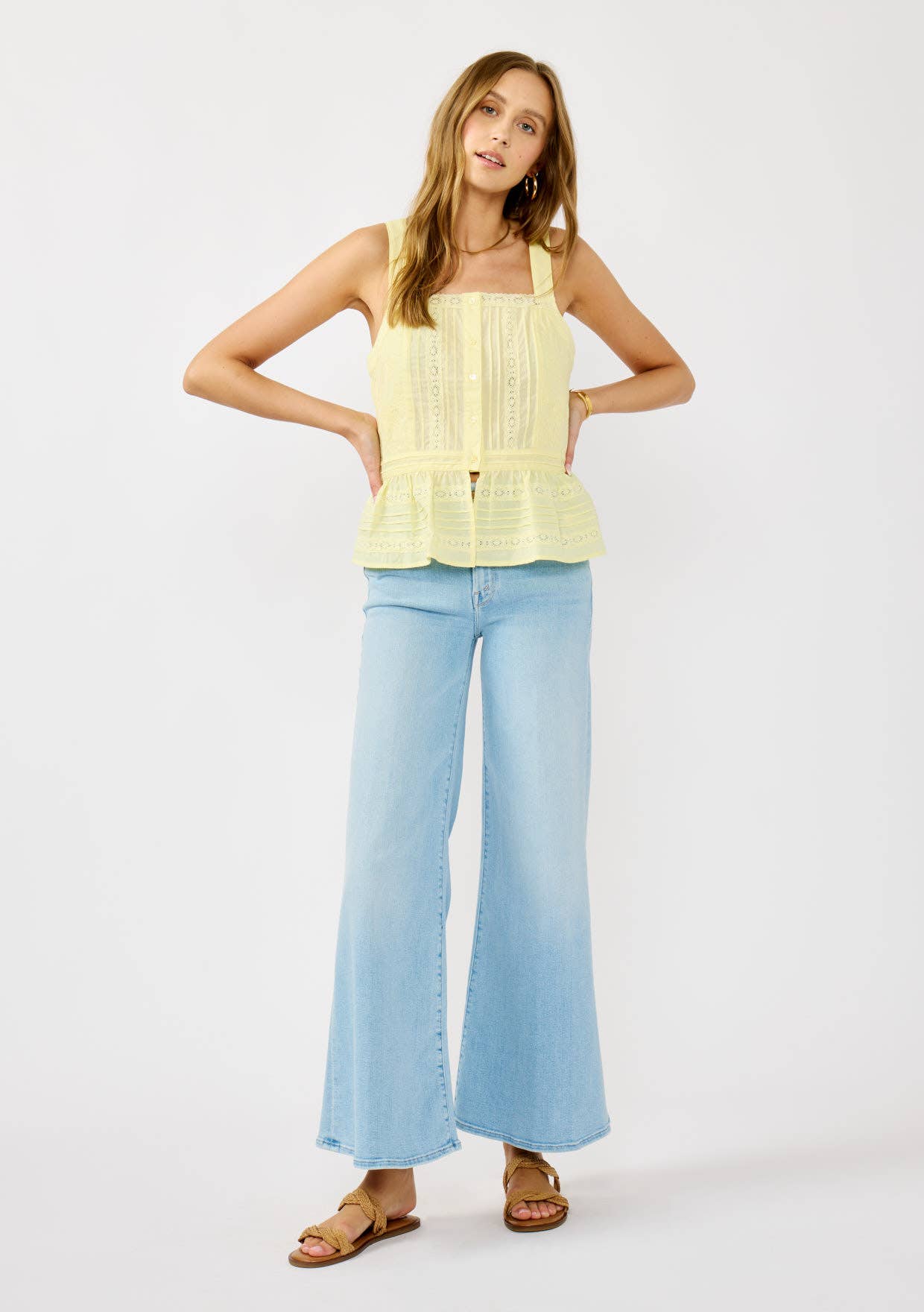 Lemon & Lace Peplum Top