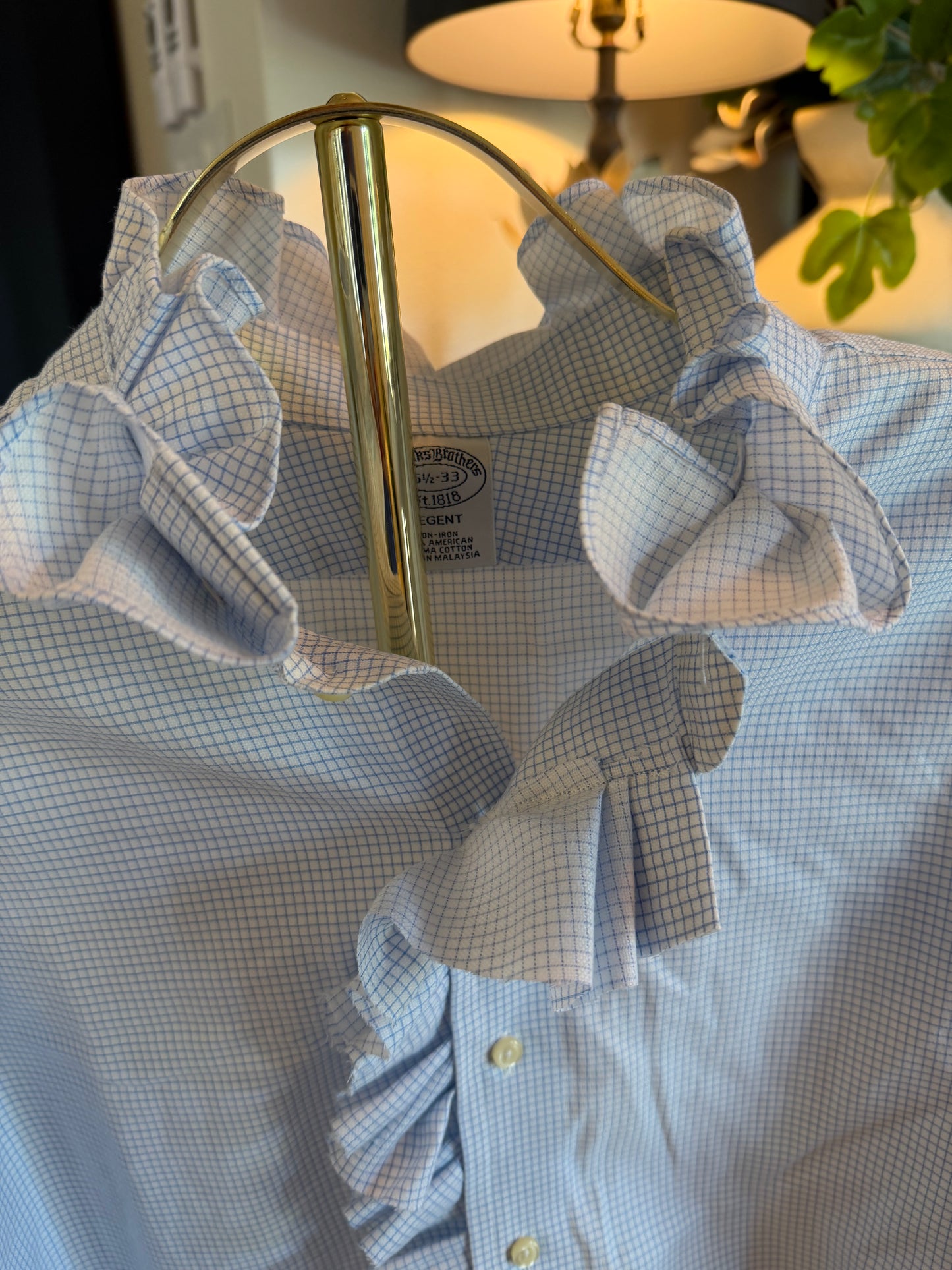 Brooks Brothers with Ruffle Placket-L