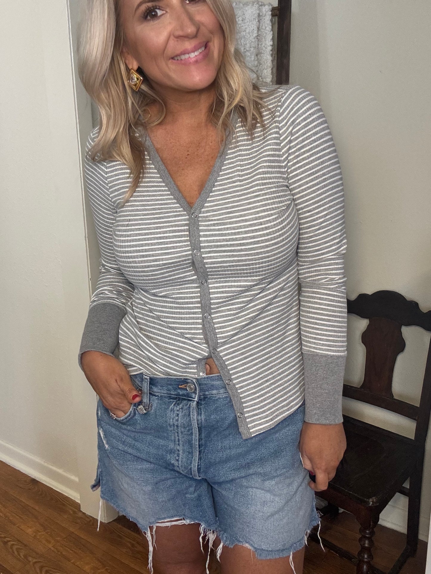 Sam V-Neck Cardigan- FINAL SALE