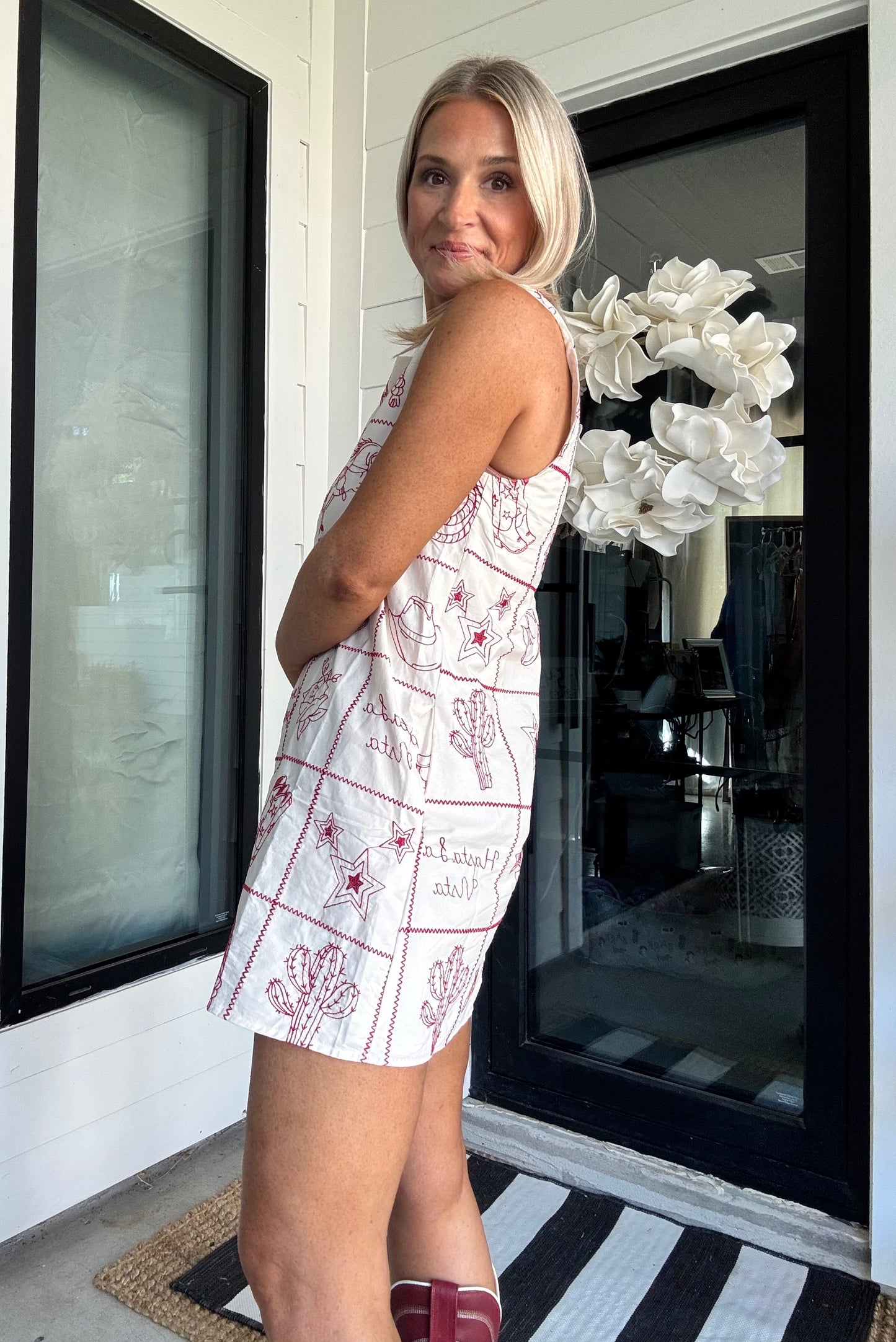 Western Flair Shift Dress