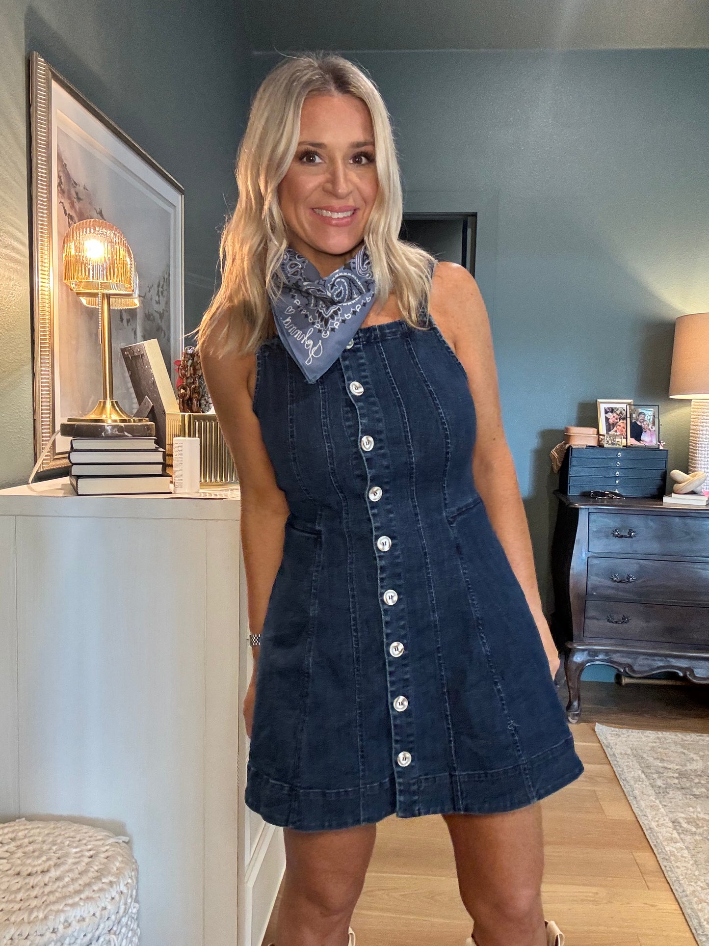 Dancy Denim Dress- FINAL SALE
