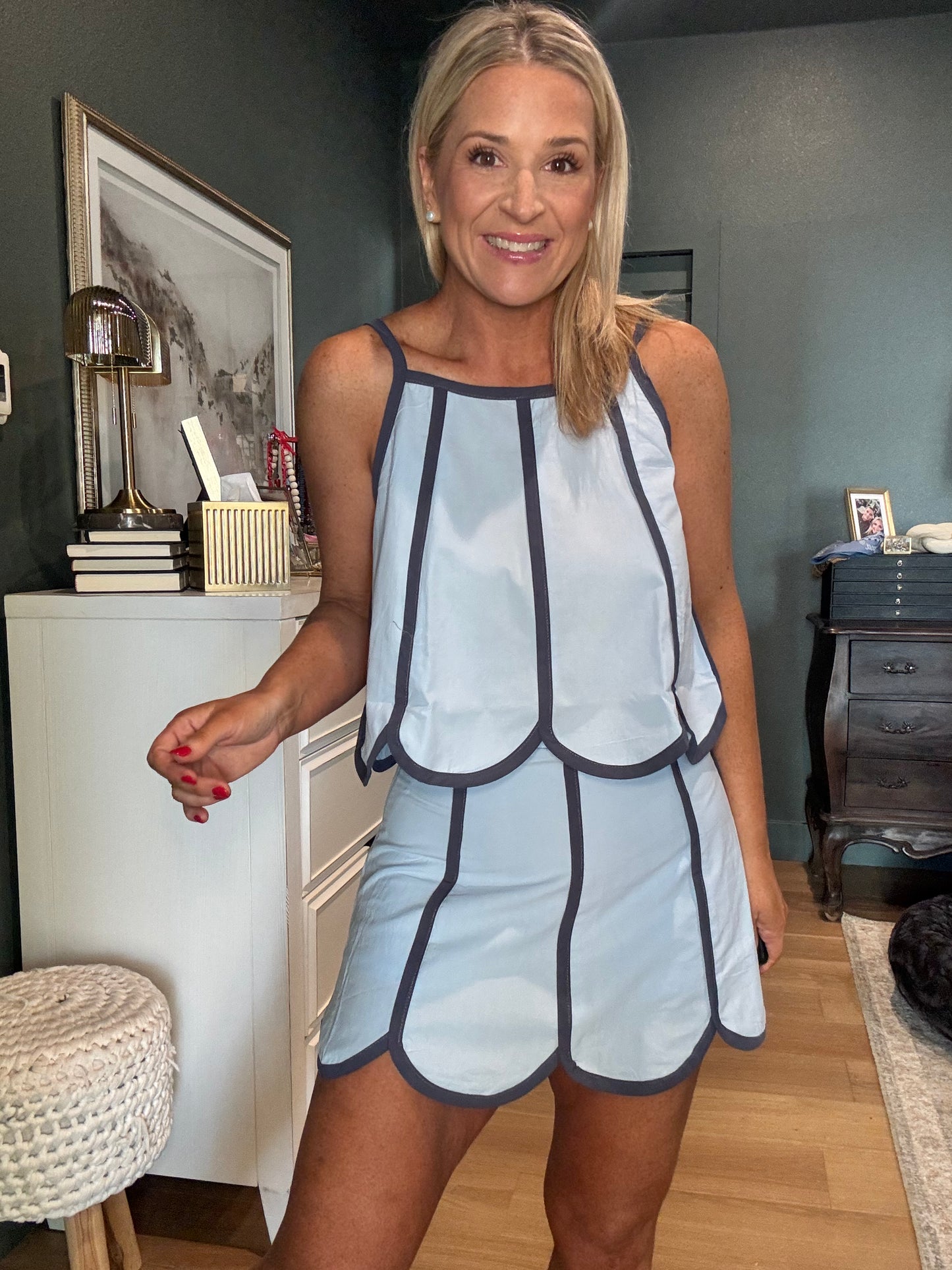 Scalloped Skort