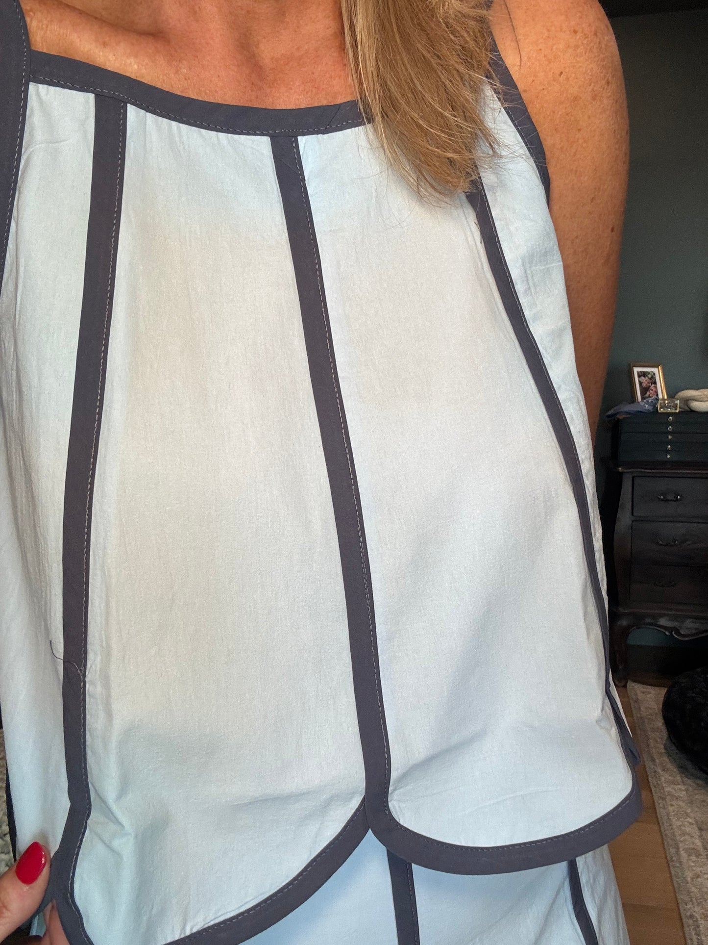 Scalloped Skort- FINAL SALE