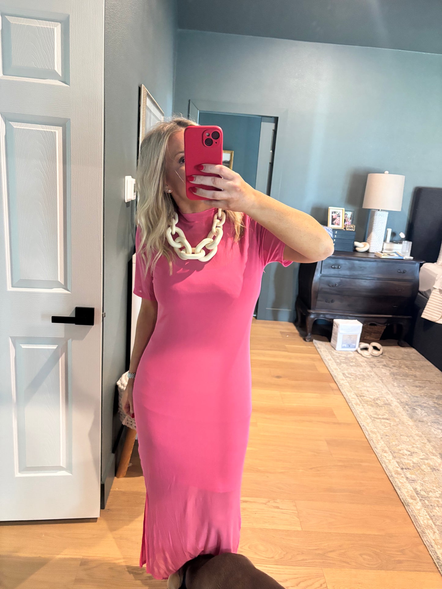 Layered Mesh Maxi Dress