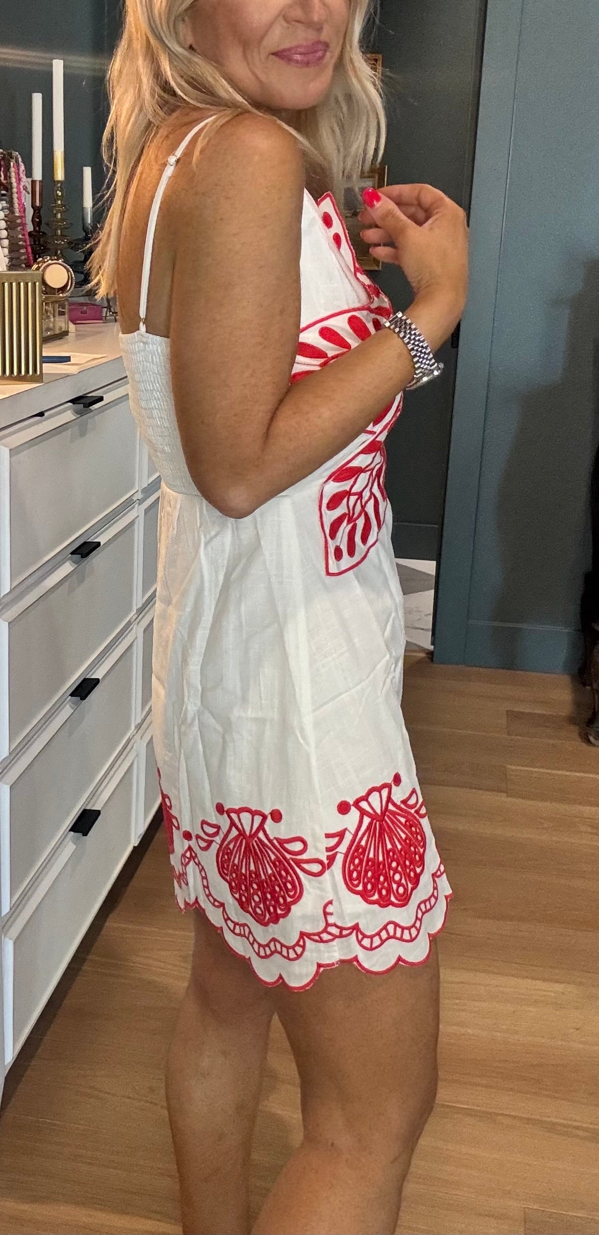 Rio Embroidered Dress- FINAL SALE