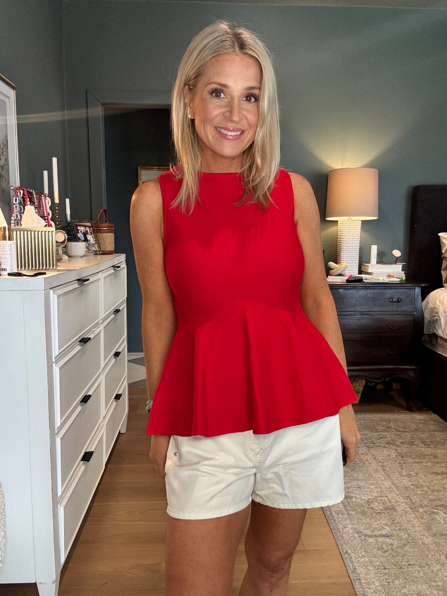Hepburn Peplum Top- FINAL SALE