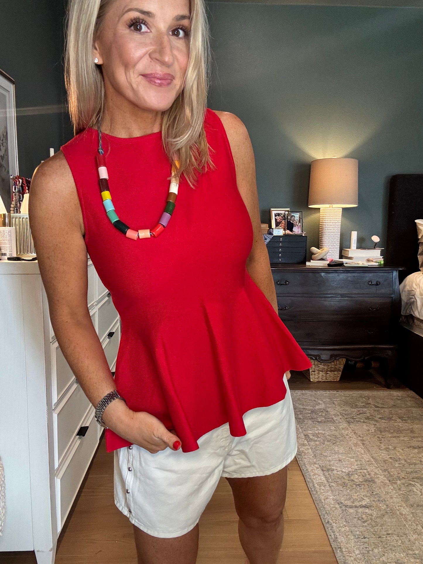 Hepburn Peplum Top- FINAL SALE
