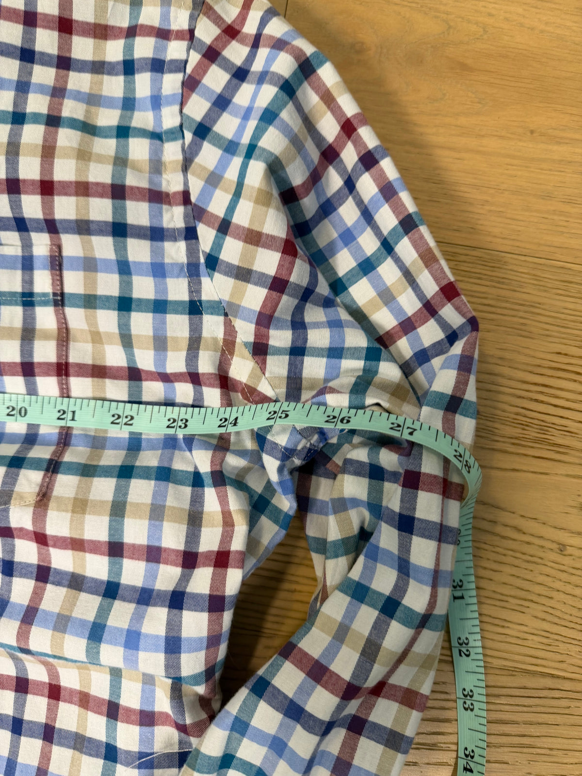 Izod Plaid Ruffle-XL