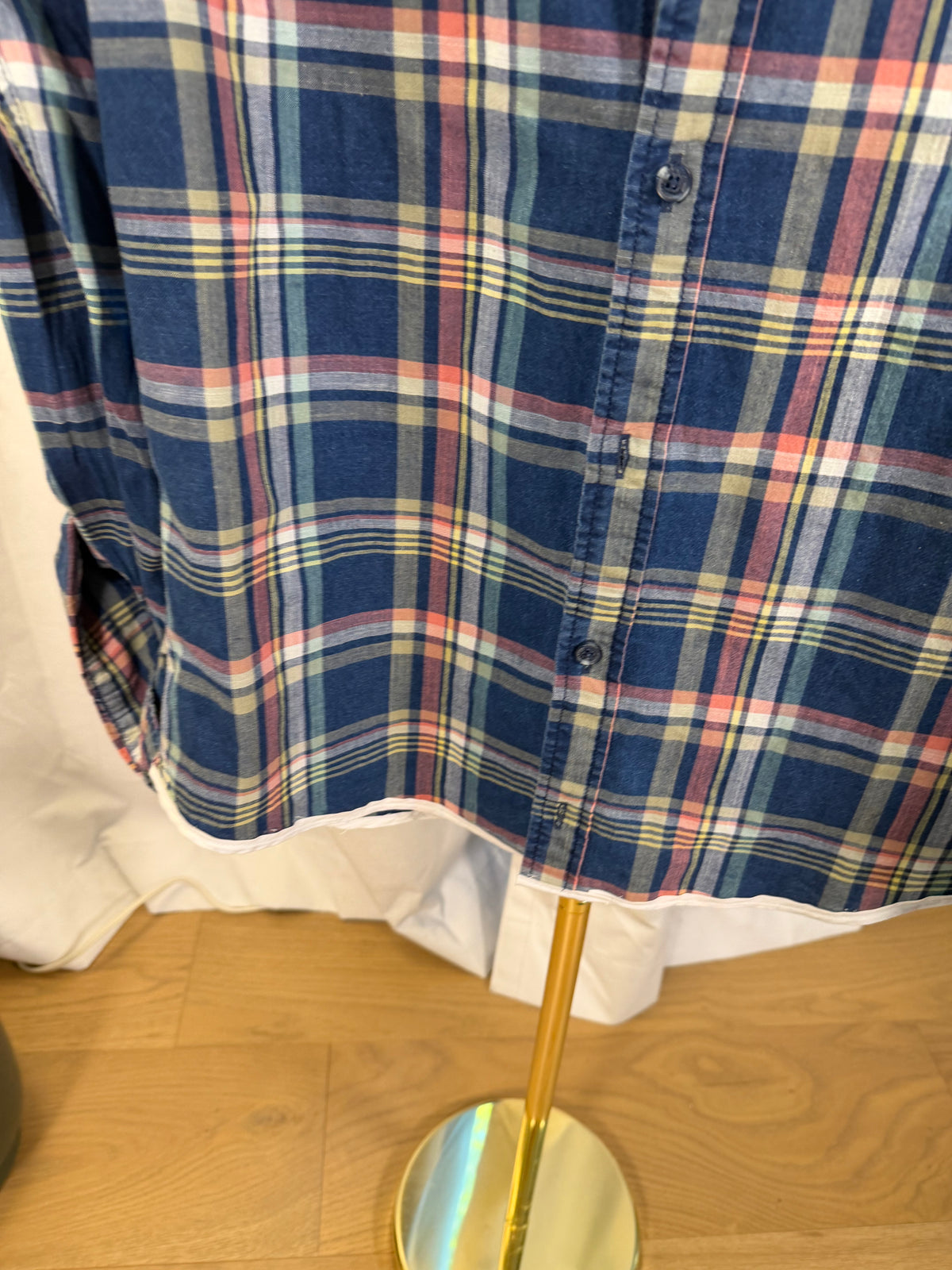Benetton Plaid Ruffle - S/M