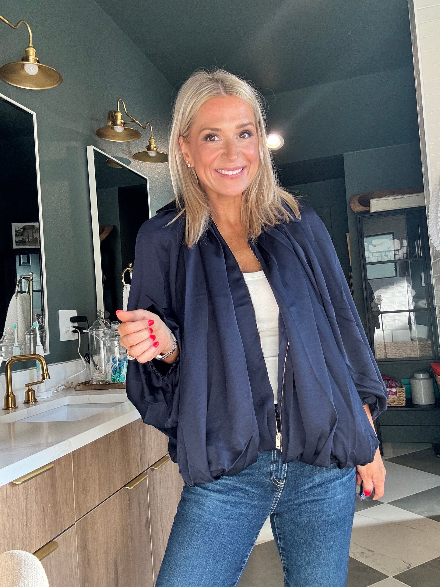 Puffed Bomber Jacket
