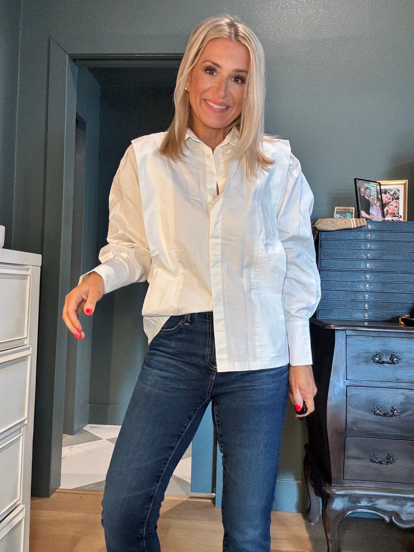Charlie Shoulder Shirt-FINAL SALE