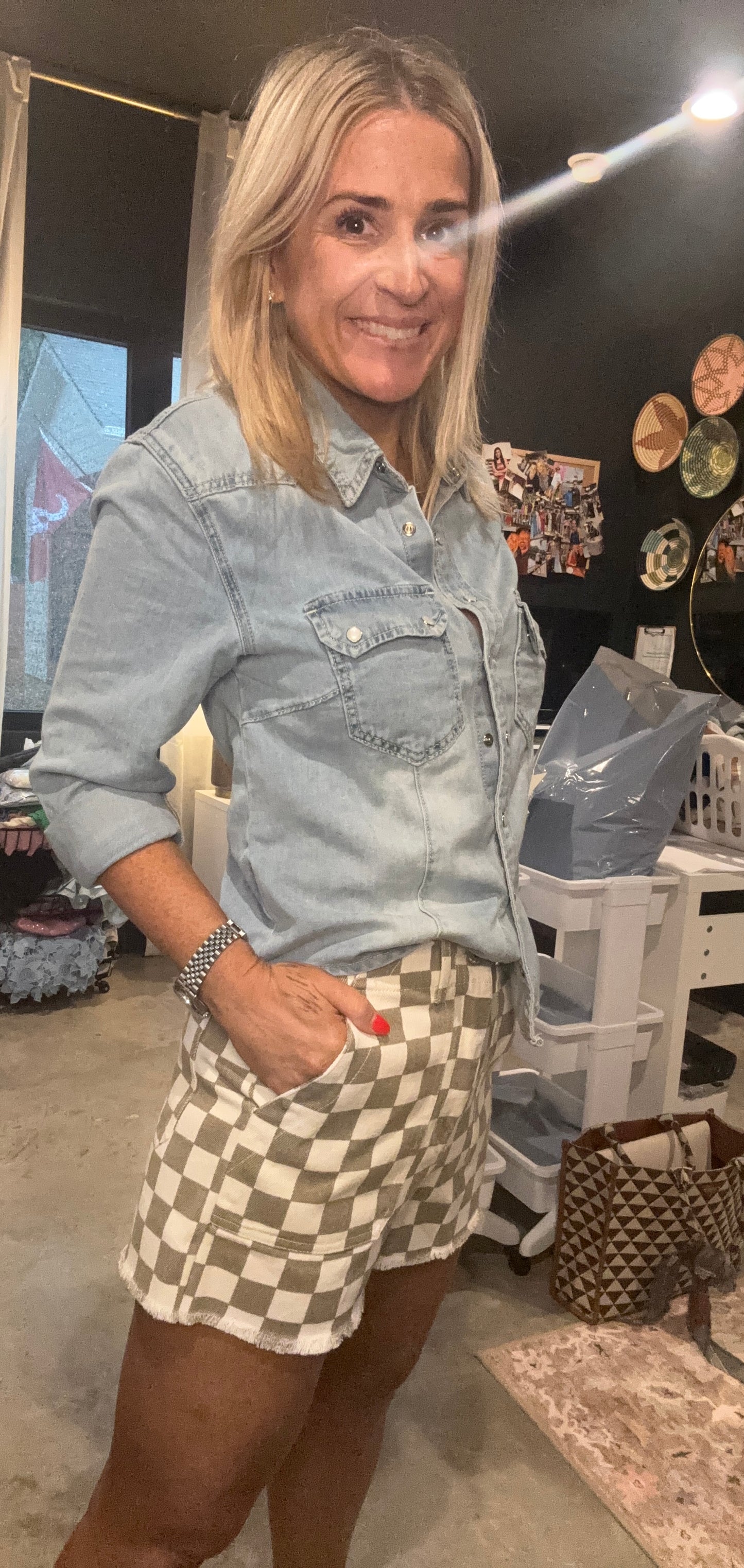 Colleen Denim Shorts-FINAL SALE