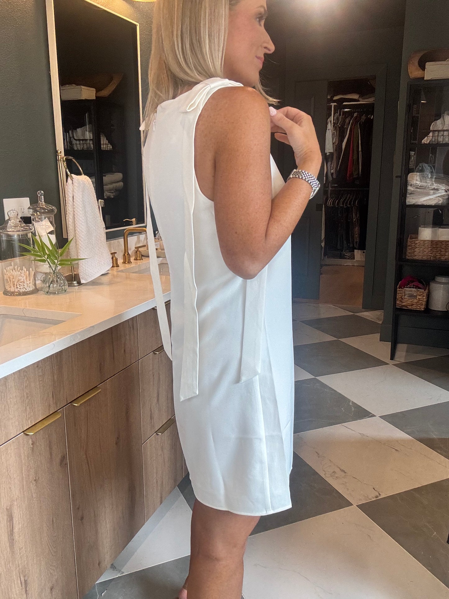 Ivory and Bows Dress- FINAL Sale