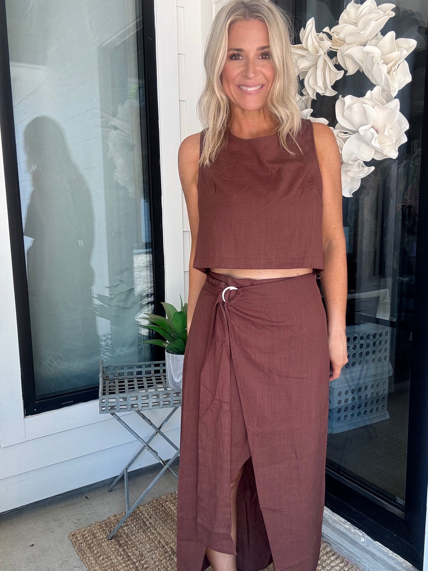 Chocolate Skirt Set