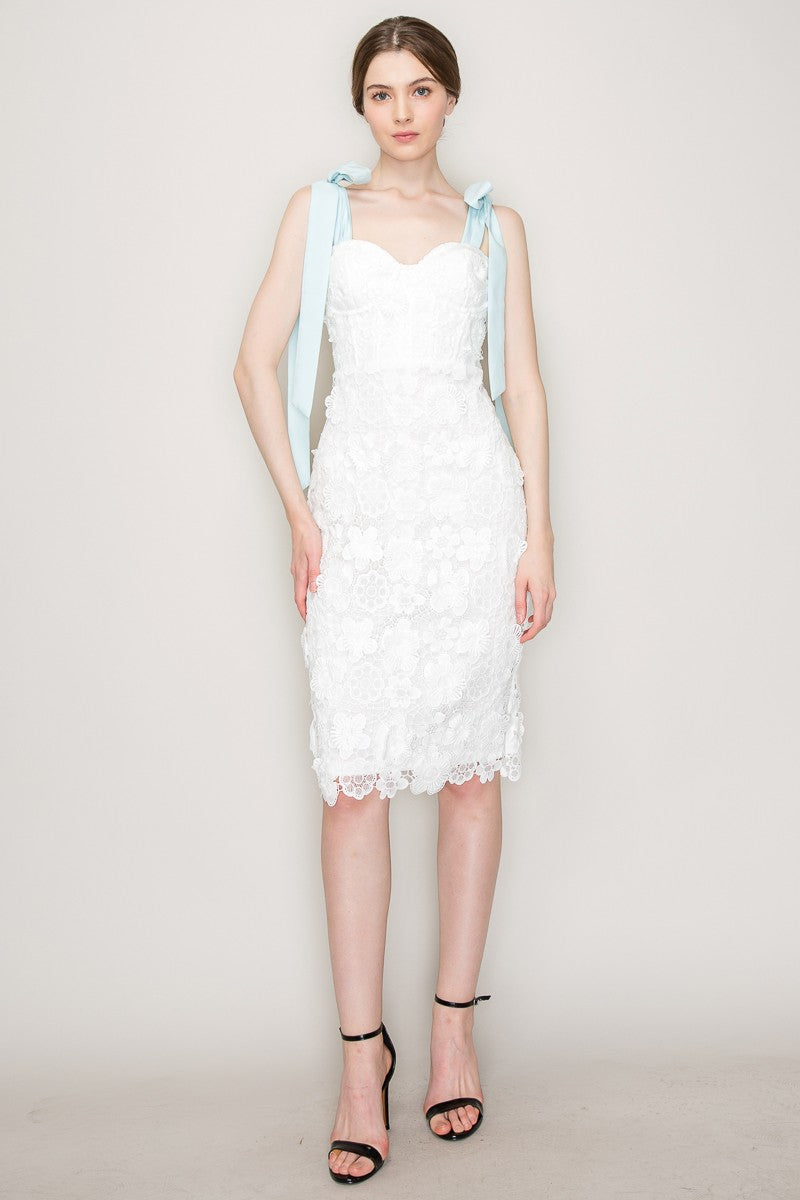 Eden Lace Midi Dress- Final Sale