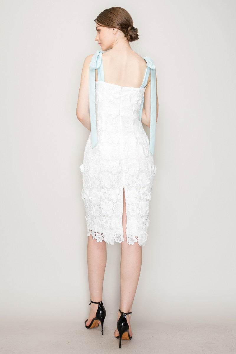 Eden Lace Midi Dress- Final Sale
