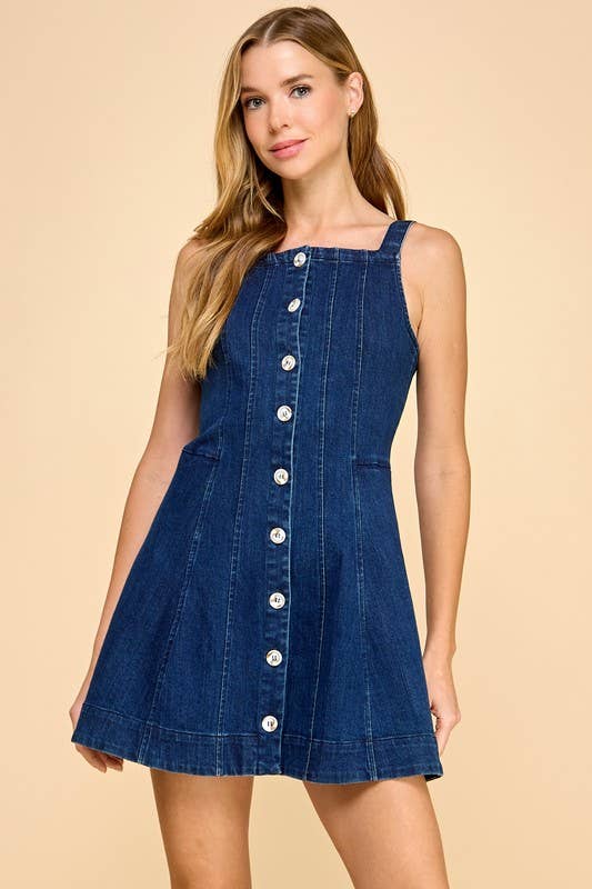 Dancy Denim Dress- FINAL SALE