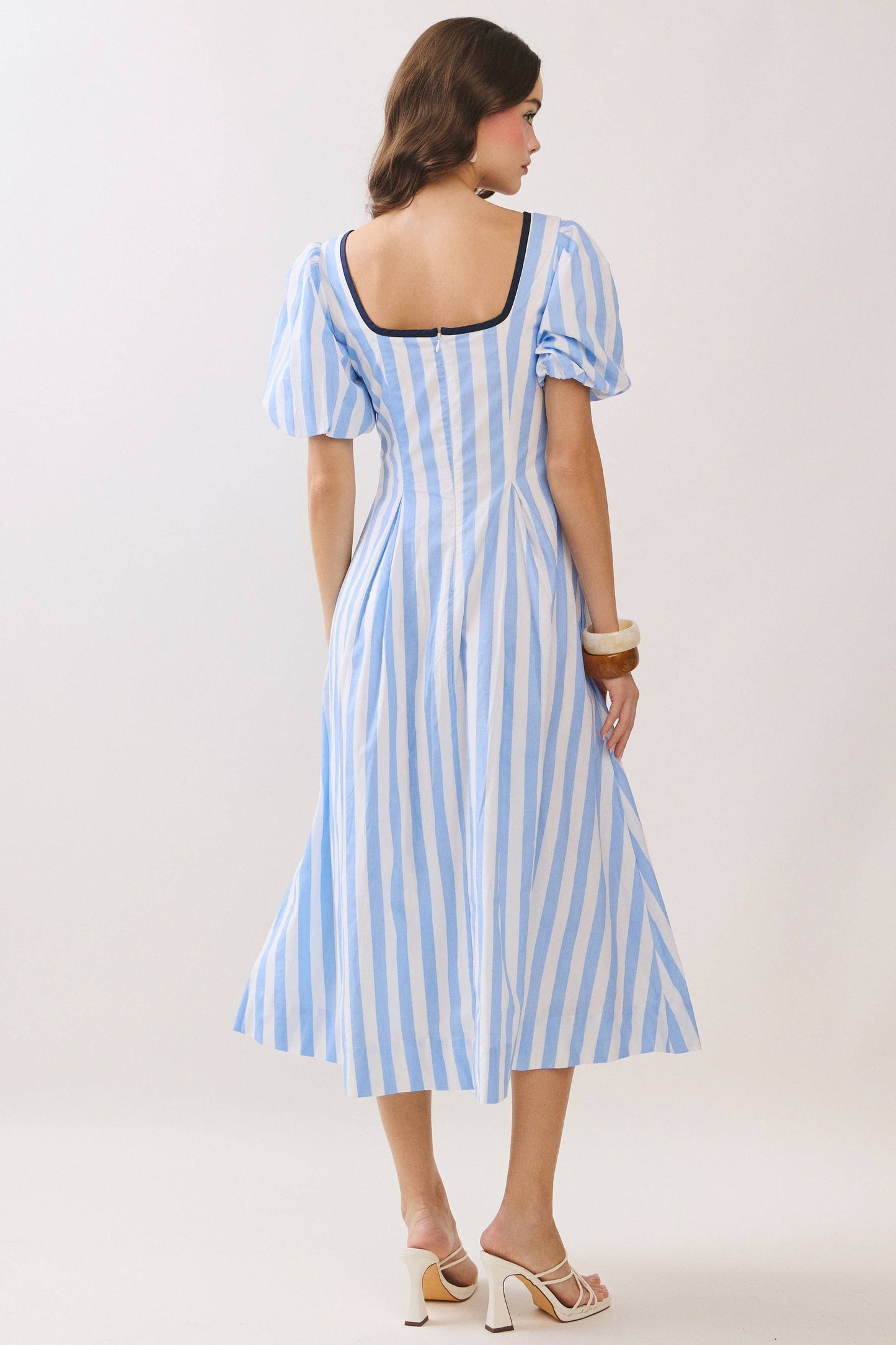 Craving Contrast Striped Midi Dress