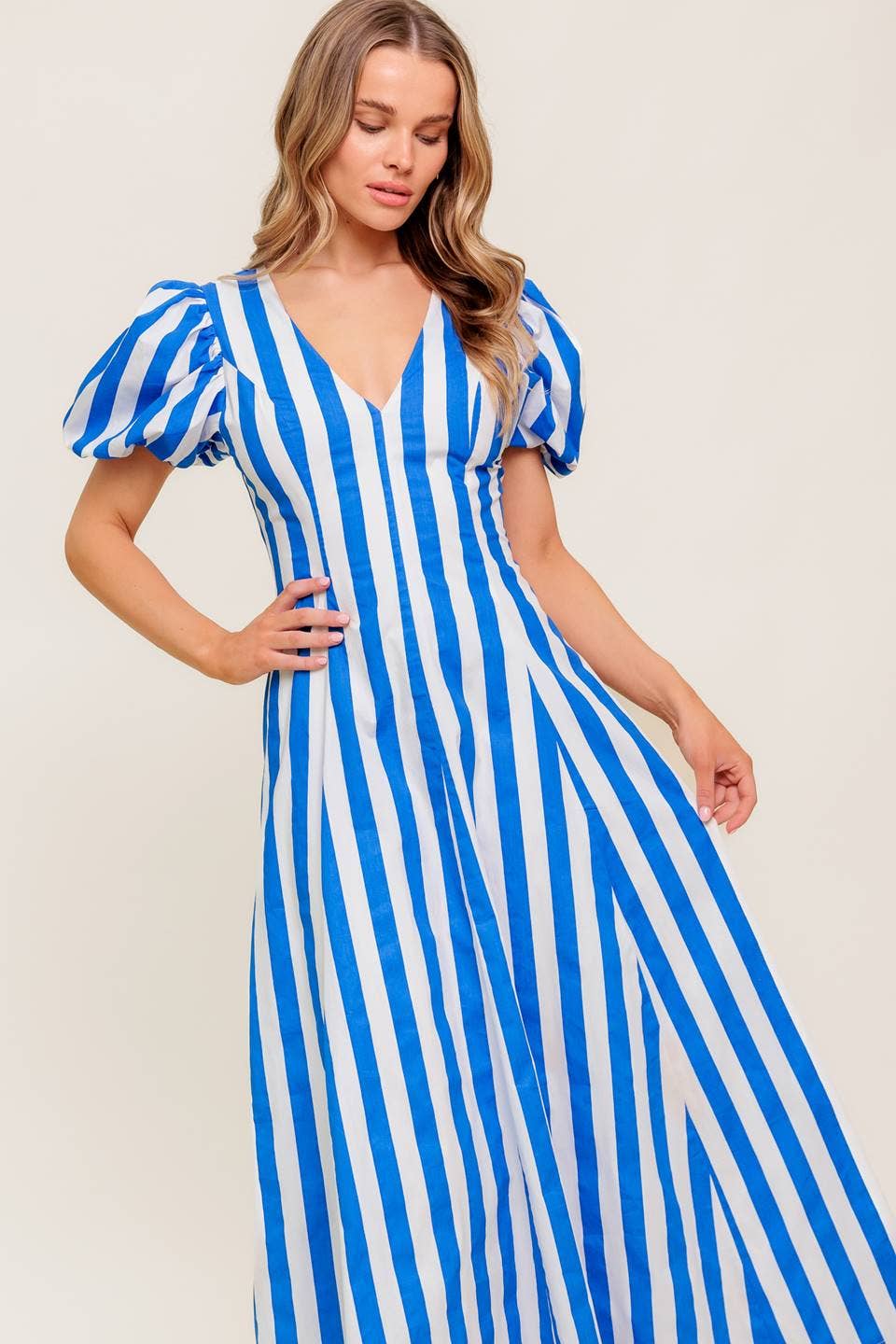Ocean Lines Midi Dress
