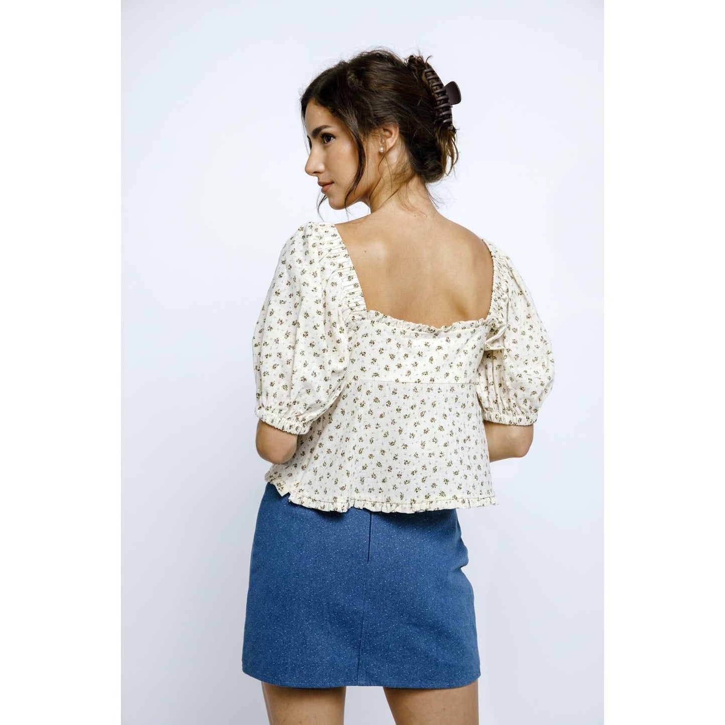 Ditsy Doll Top- FINAL SALE