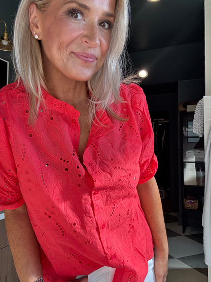 Annie Eyelet Top