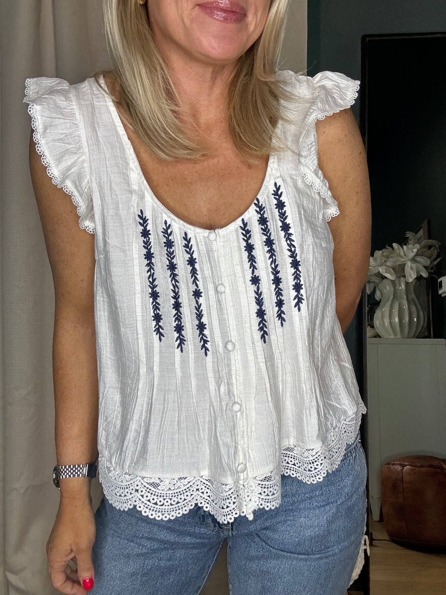 Pintuck Top-FINAL SALE