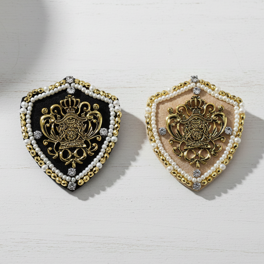 Pearl Crest Brooch