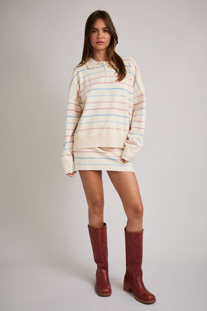 Rainbow Polo Sweater
