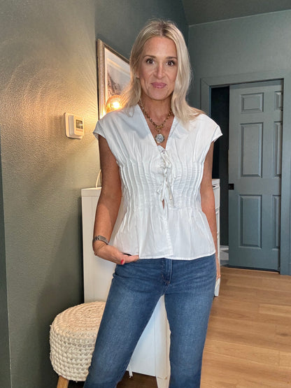 Polly Pleated Top
