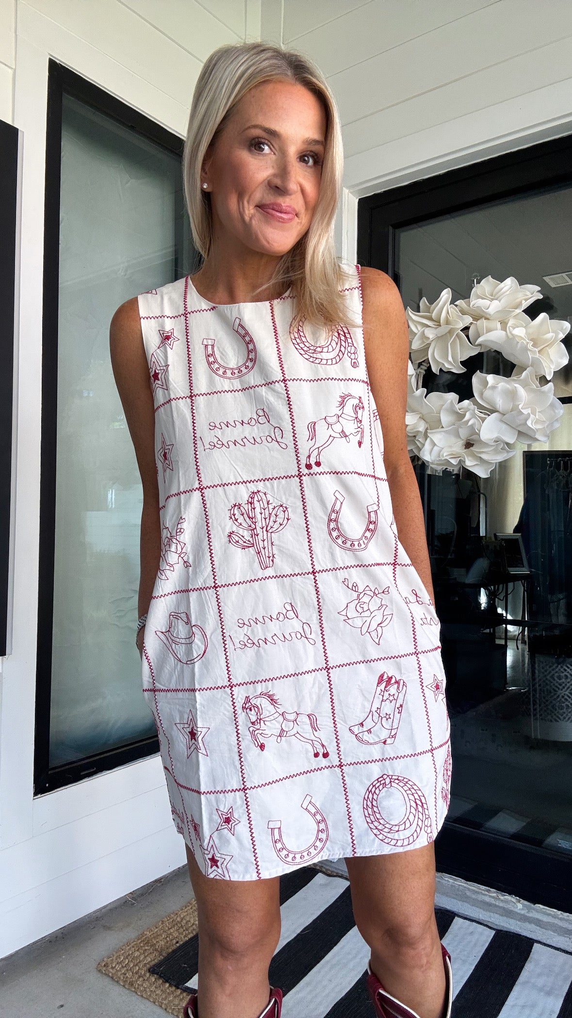 Western Flair Shift Dress