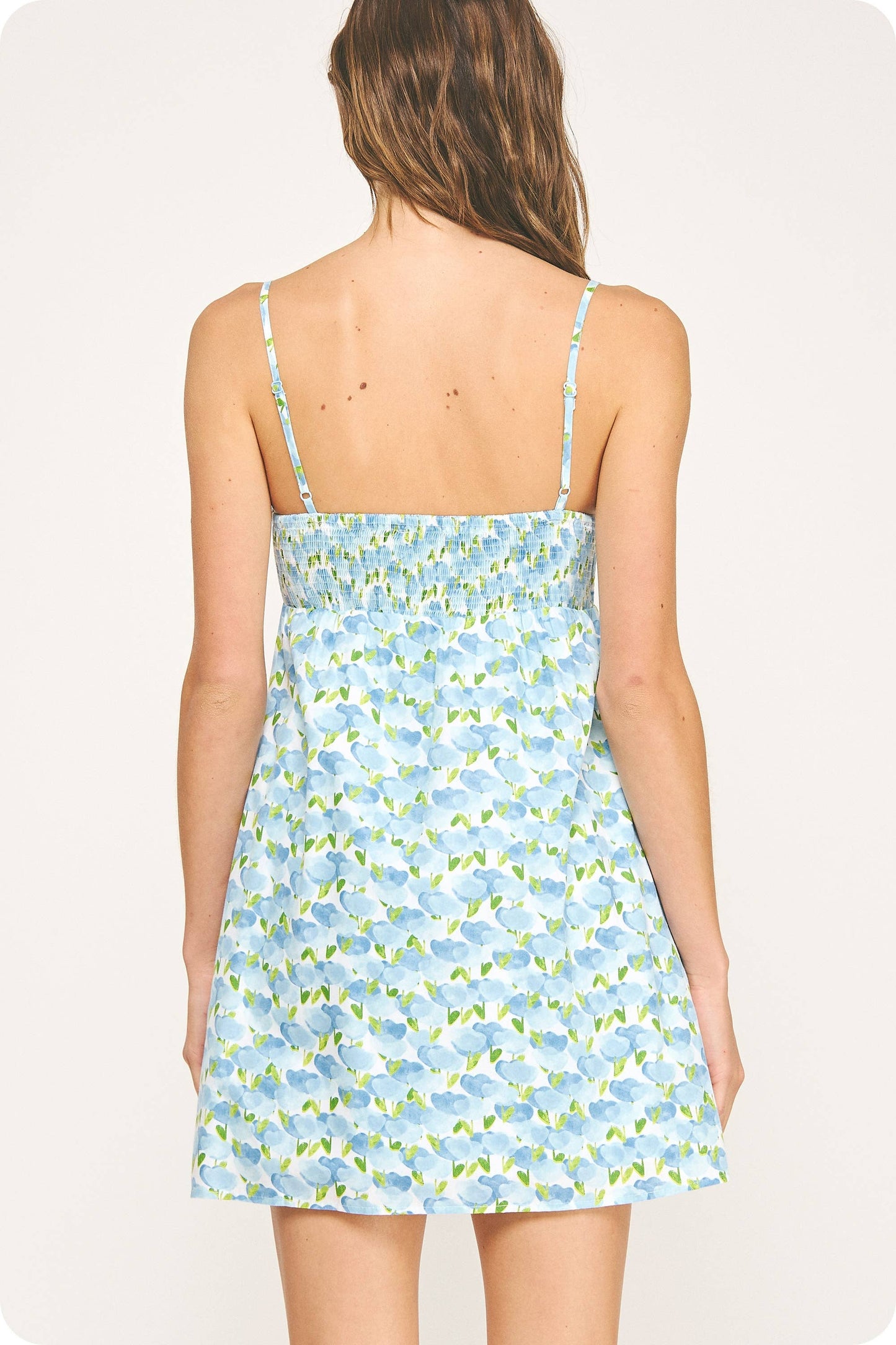 Top Stitch Mini Dress