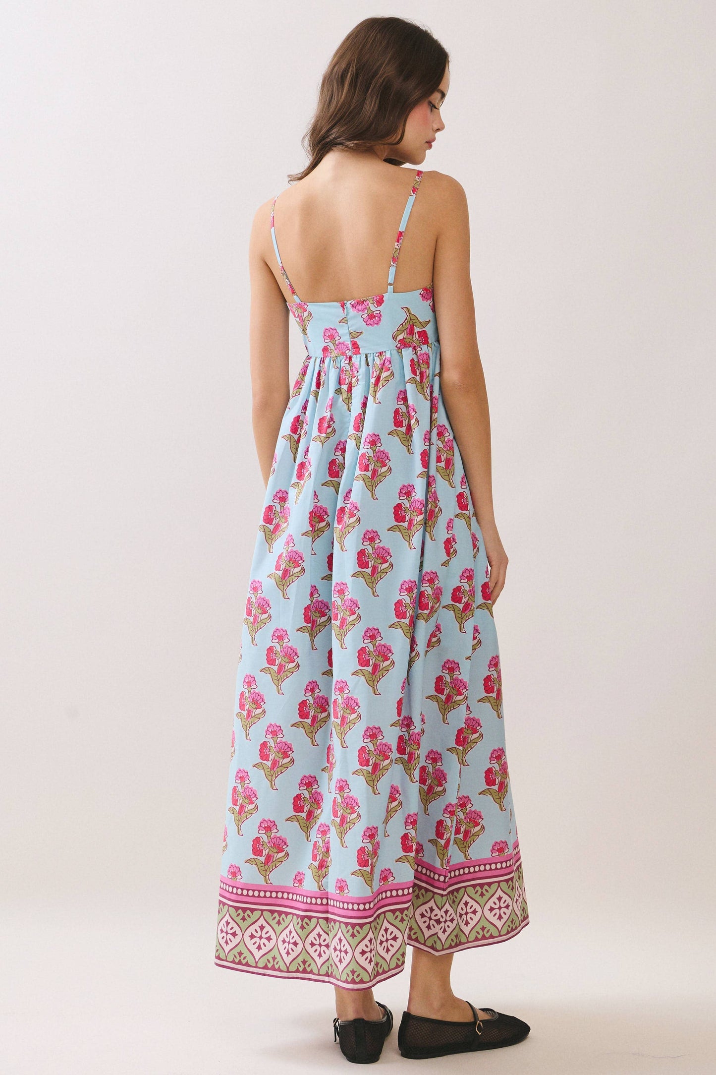 Floral Medallion Maxi Dress- FINAL SALE