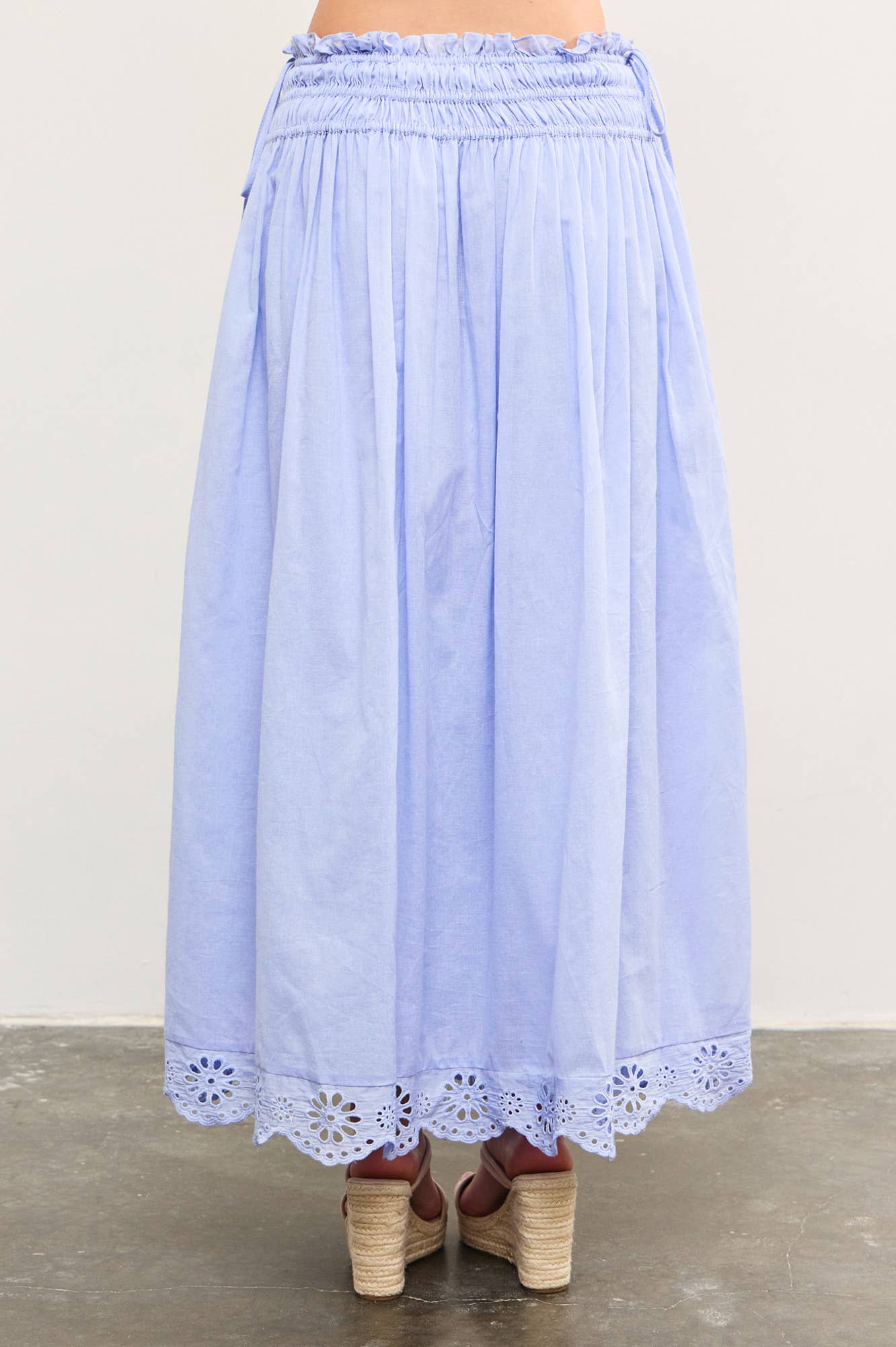 Eyelet Lace Midi Skirt- FINAL SALE