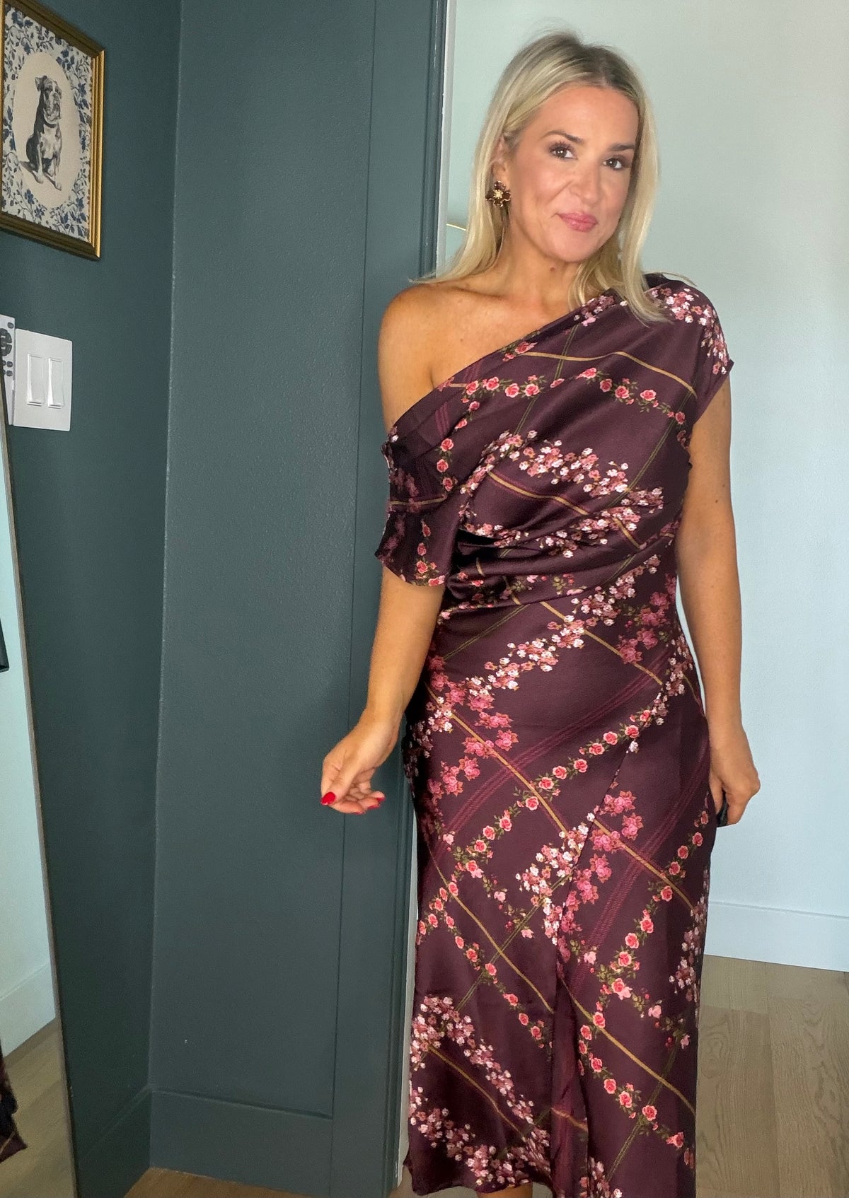 Bold in Burguy Maxi Dress