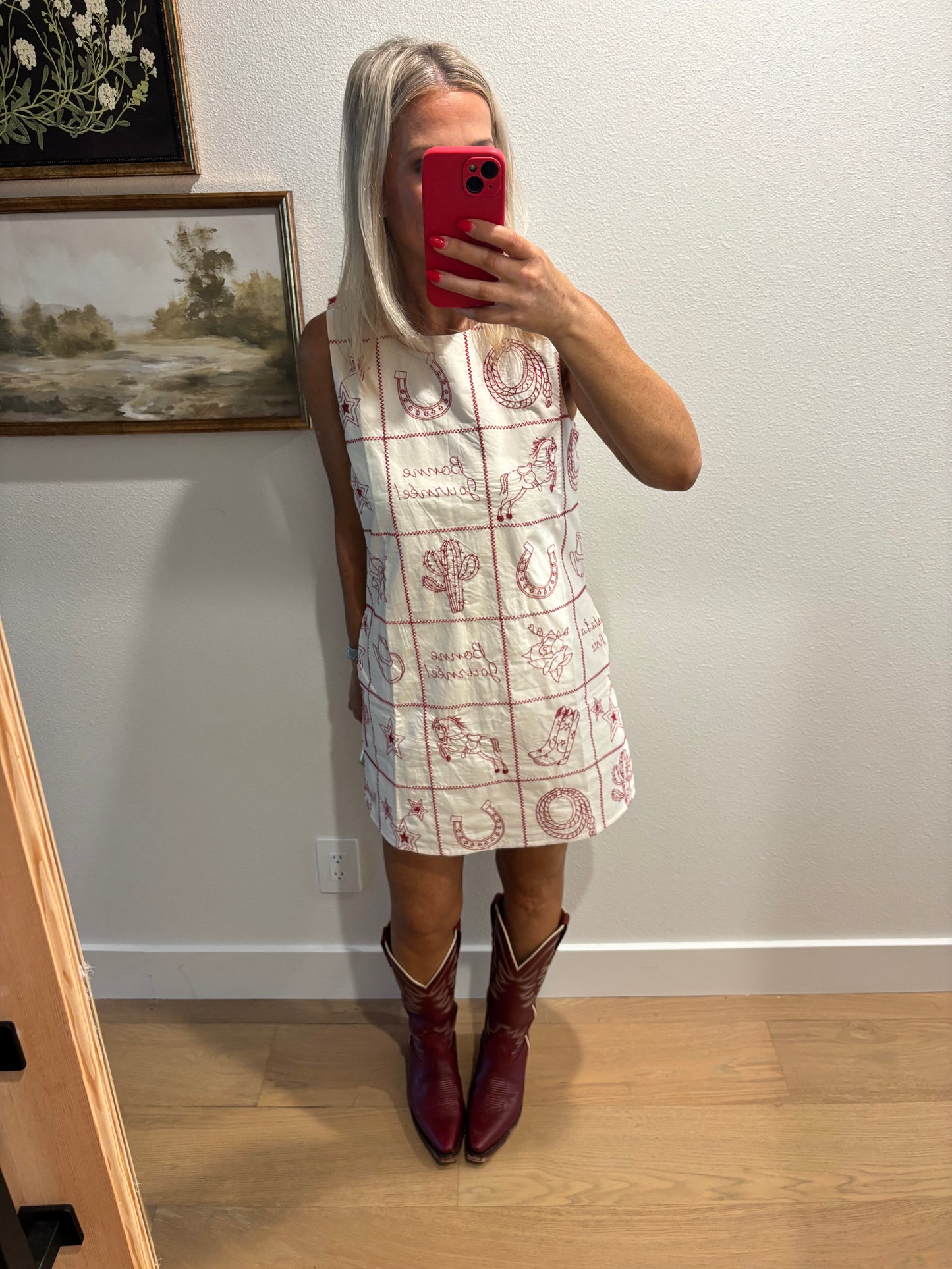 Western Flair Shift Dress