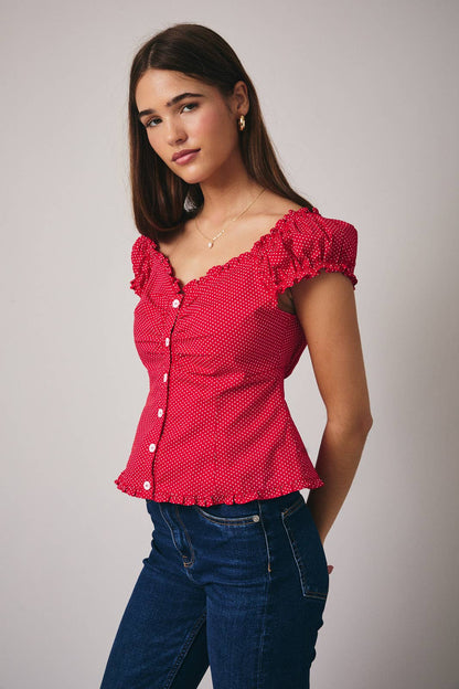 Cat Cap Sleeve Top