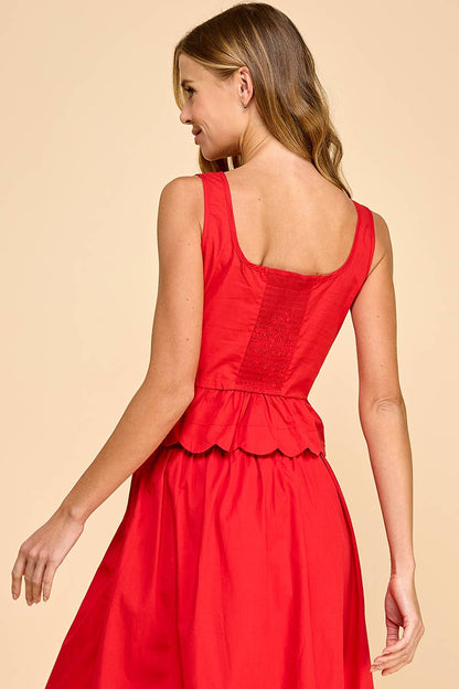 Paradise Peplum Top- FINAL SALE