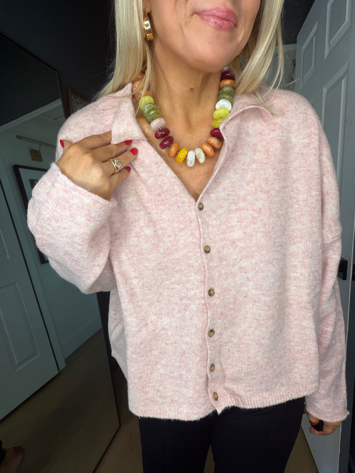 Chunky Artisan Beaded Statement Necklace