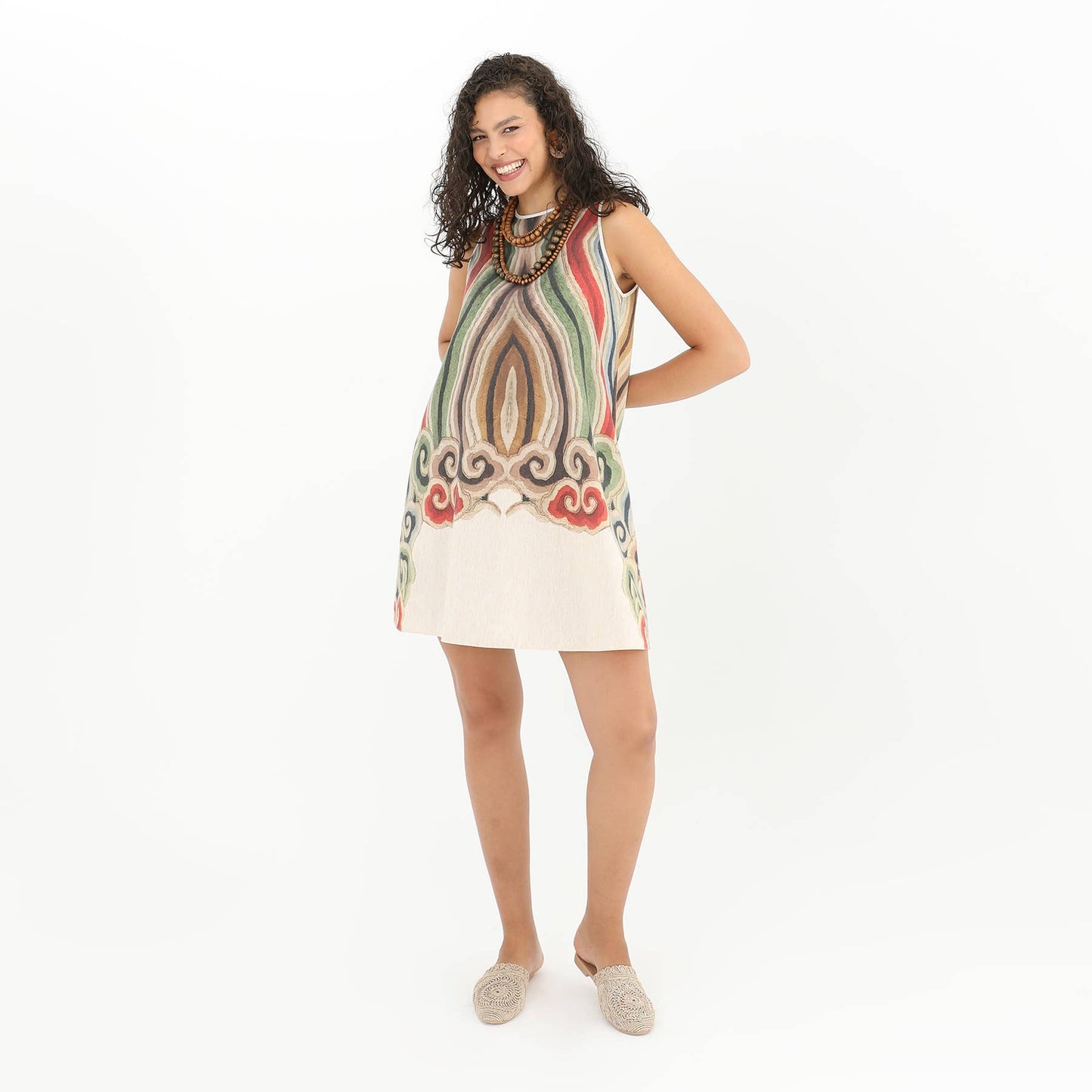 Prism Linen Mini Dress