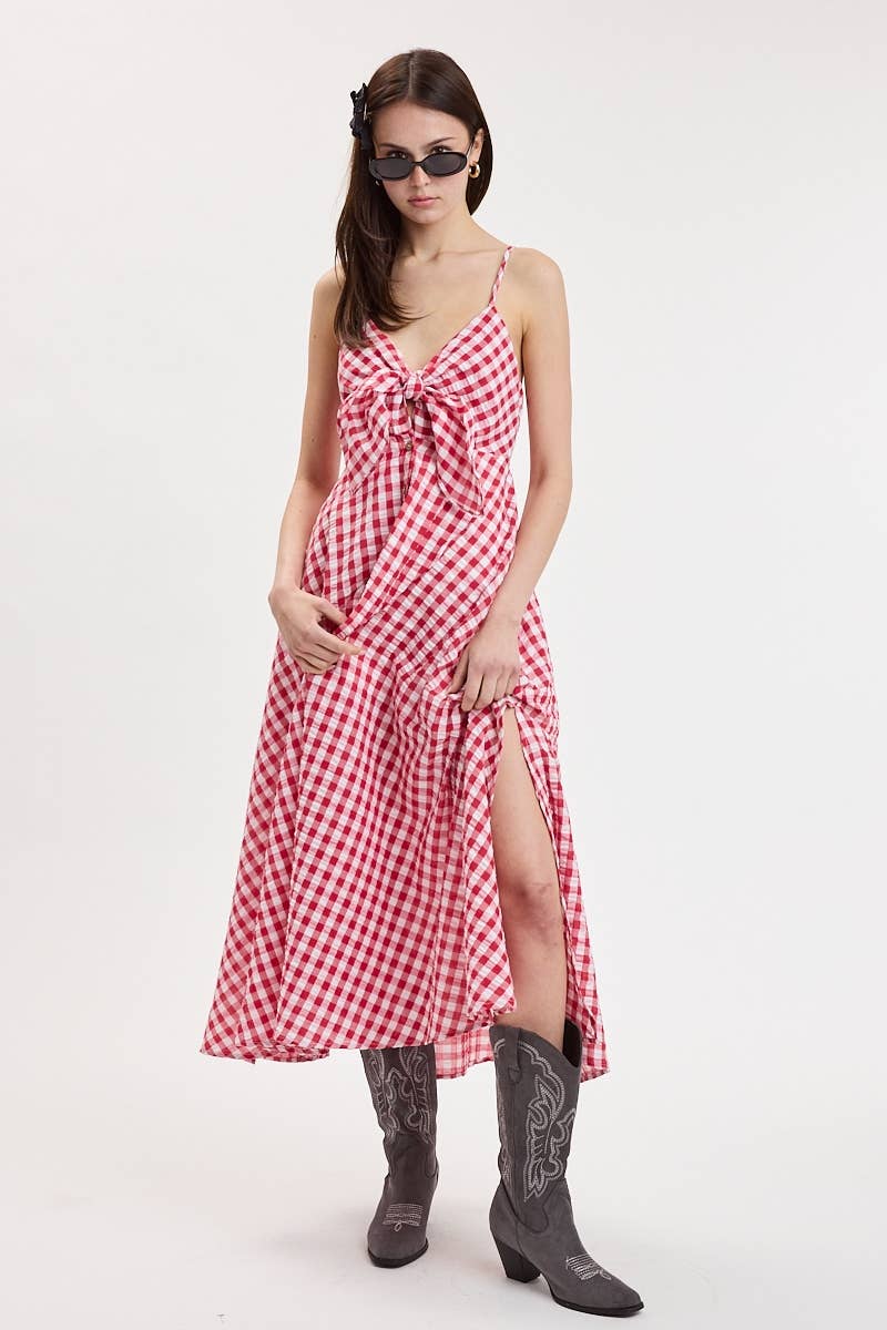 Dolly Gingham Midi
