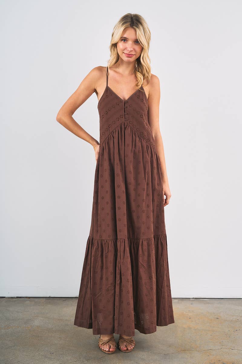 Eyelet Tiered Maxi